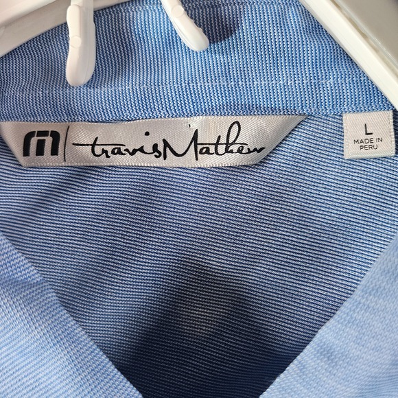 Travis Mathew Polo Shirt Men Large Short Sleeve Blue - L‎ - Picture 4 of 12